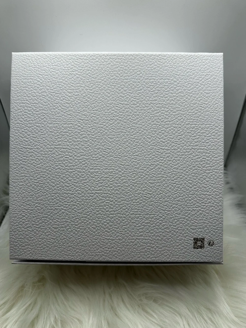 Dior White Gift Box with Gold Logo and protective wrapping inside